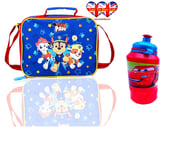 Paw Patrol Kids Lunch Bag With Cars Pixar Water Bottle,Official Licensed