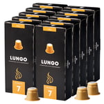 Kaffekapslen Lungo til Nespresso. 100 kapsler