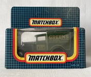 SEALED Vintage Matchbox Toy Car MB-38 Ford Model A Van GREEN'S SPONGE MIXTURE