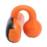 (Orange)Clip On Wireless Earphones For Earbuds Headphones Conduction Digital