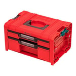 QBRICK SYSTEM Malette Outils Boîtes à Outils Valise PRO Drawer 2 Toolbox 2.0 Expert RED Ultra HD Rouge 460 x 320 x 260 mm