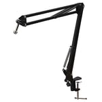 Dcolor Microphone Scissor Arm Stand 75cm High Tabletop Boom Mic Suspension Mount for Blue Pro USB Microphone Holder