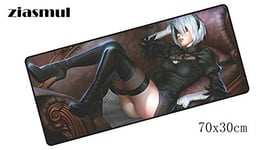 OLUYNG mouse pad Locked edge gaming mouse pad mouse mousepad for computer mouse mats notbook computer nier automata padmouse 700x300mm Size 800x400x4mm mat 5