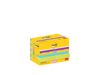 Post-It 622-12Ss-Cos, Torg, Blå, Grön, Rosa, Papper, 47,6 Mm, 47,6 Mm, 90 Ark