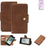 Protection case for Oppo A77 5G Wallet Case Cover Brown