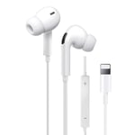 Lighting Earphones for iPhone Earbuds in-Ear Wired Headphone Headets Earbuds Privode Mic/Phone Call and Volume Control Compatible with iPhone 11/X/XR/XS/7/7 Plus/8/8 Plus Support All iOS Systems