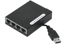 Network Mini Switch - 5 Ports RJ45 10/100 - Alimenté par USB