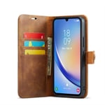 Mobil lommebok DG-Ming 2i1 Samsung Galaxy A24 4G - Brun
