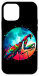 Coque pour iPhone 12 mini Cool Graphic Tie Dye Lunettes de soleil Mantis Illustration Art