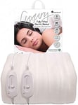 Homefront Electric Blanket King Size Dual Control - 152x203 Centimetres - Premium Fitted Heated Mattress Cover, Underblanket, Elasticated Skirt, Overheat Protection, Fast Heat Up - Machine Washable