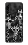 Innovedesire Giraffes With Sunglasses Case Cover For Samsung Galaxy A90 5G