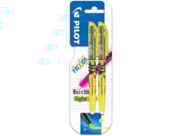 Pilot FriXion Light Överstrykningspenna gul, raderbar, 2-pack