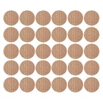 30x Cache vis adhésif autocollant diamètre 20mm bouchon trou meuble table chaise maison, bois chêne clair