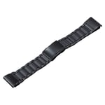 Garmin Tactix 7 Pro/Fenix ​​​​​​7X/6X Pro Titanium Steel Rannekello - musta