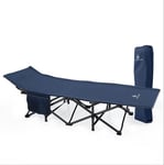 Heavy Duty Single Folding Bed Camping Travel Guest Adult Children Lightweight UK
