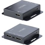 StarTech.com Rallonge HDMI Cat6/Cat5 - Extendeur HDMI/Vidéo 4K30Hz/39m ou 1080p/70m - Prolongateur HDMI sur Ethernet/RJ45 - Kit Émetteur Récepteur - Extension IR - Extender HDMI (EXTEND-HDMI-4K40C6P1)