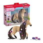 schleich Horse Club 42580 Sofia's Beauties Andalusian Mare Hair Brushing Playset Figurine - Pony Playset with Hair Styling and Accessories, Comb Style Playtime Beauty Set - Toys Gift for Kids Age 5+