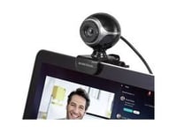 Basetech Bs-Wc-01, 640 X 480 Pixlar, Usb 2.0, Svart, Klämma, Plast, Cmos