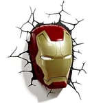 Marvel Iron Man Mask 3D Wall Light, for Not suitable for children under 36 month