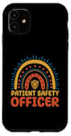 Coque pour iPhone 11 Agent de sécurité des patients Boho Rainbow Wear Healthcare Safety