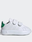adidas Sportswear Unisex Infant Advantage Trainers - White, White, Size 4 Younger
