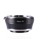 Bague adaptation objectif Nikon-FX Adaptateur de monture pour monter objectif Nikon à caméra Fujifilm FX en Métal