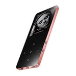 Qazwsxedc For you 1.8 inch Touch Screen Metal Bluetooth MP3 MP4 Hifi Sound Music Player 16GB(Black) XY (Color : Rose Gold)