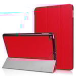 iPad 9.7" (2017) / (2018) - Slimfit Tri-Fold Fodral - Röd Red Röd