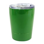 DUOLE Stainless Steel Wine Tumbler, Travel Mug, Coffee Cup, Tea Cups, w/Leakproof Lids, Insulated Vacuum, 8oz/230ml, Insulated Travel Mug Leakproof, Thermal Cup for Hot & Cold Drinks (Green)