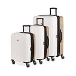 SwissGear 8028 Hardside Expandable Sinner Luggage, Ivory/Taupe, Checked-Large 28-Inch, 8028 Hardside Expandable Sinner Luggage
