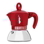 Bialetti - Exclusive mokabryggare 2-koppar 10 cl induktion röd