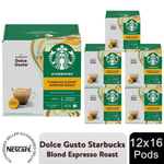 Nescafe Dolce Gusto Starbucks Coffee Pods 16x Boxes / 192 Caps Blond Espresso
