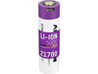 Ansmann Li-Ion Akku 21700 5000 mAh mit USB Typ-C Ladebuchse Uppladdningsbart AA-batteri Litium 4900 mAh 3,6 V 1 del