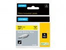 Dymo Rhino 4200 - Tape Kabelmerk.sort/Gul 9Mm 18054 51949
