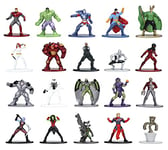 Jada- Marvel Gift Pack da Collezione Con 20 Personaggi in Die-Cast 4 cm, 8 Anni Coffret Figurine, 253225017, Multicolore, Medium