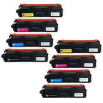 8 Toner Cartridges to replace Brother TN423Bk, TN423C, TN423M, TN423Y Compatible