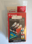 Genuine Original Canon Printer Ink Multipack 6 Colour BCI-6 BCI-6C BCI-6M BCI-6Y