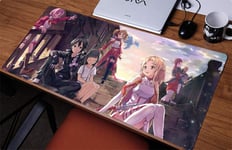 Sword Art Online Mouse Pad Rectangle Non-Slip Rubber Electronic Sports Oversized Large Mousepad Gaming Dedicated,for Laptop Computer & PC 11.8X31.5 Inch-800x400mm
