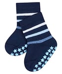 FALKE Unisex Baby Multi Stripe B HP Cotton Grips On Sole 1 Pair Grip socks, Blue (Marine 6120), 6-12 months