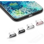 USB C-dammplugg, dammpluggar, 4 stycken typ C-dammskydd för mobiltelefoner USB typ C-laddningsport skyddande skal för smarta telefoner