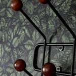Kroklist Bill Horizontal, Färg Black / Walnut, Storlek B: 71,4 cm