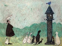 Sam Toft "An Audience With Sweetheart" Canvas Print, Cotton, Multi-Colour, 3.20 x 60.00 x 80.00 cm