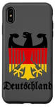 Coque pour iPhone XS Max Blason République Fédérale Allemagne Aigle Drapeau Gothique