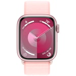 Apple Series 9 GPS 41mm Pink Case Light Pink Sport Band MR953 - Naisten - 41 mm - Älykello - Digitaalinen/Älykello