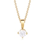 Sif Jakobs PRINCESS ROUND halsband vita Zirkoner (guld)