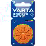 Hörapparatsbatteri 13 / A13 / PR48 8-pack