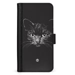 iPhone 15 Plus Fodral - Svart/vit katt