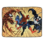 Spider-Man Maximum Carnage And Venom Marvel Fleece Throw Blanket 45in. By 60in