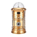 Solcellsdriven LED-lykta Laddningsbar Utomhus Camping Ficklampa Fackla Scen Discolampa
