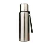 1L/ 1.5L Stainless Steel Water Bottle Double-wall Metal Insulated Vacuum Flask, Leak Proof Sports Water Bottles for Running, Cycling, Travel, Keep Cold 36H, Keep Warm 24H (Steel color,1500ml (52oz))